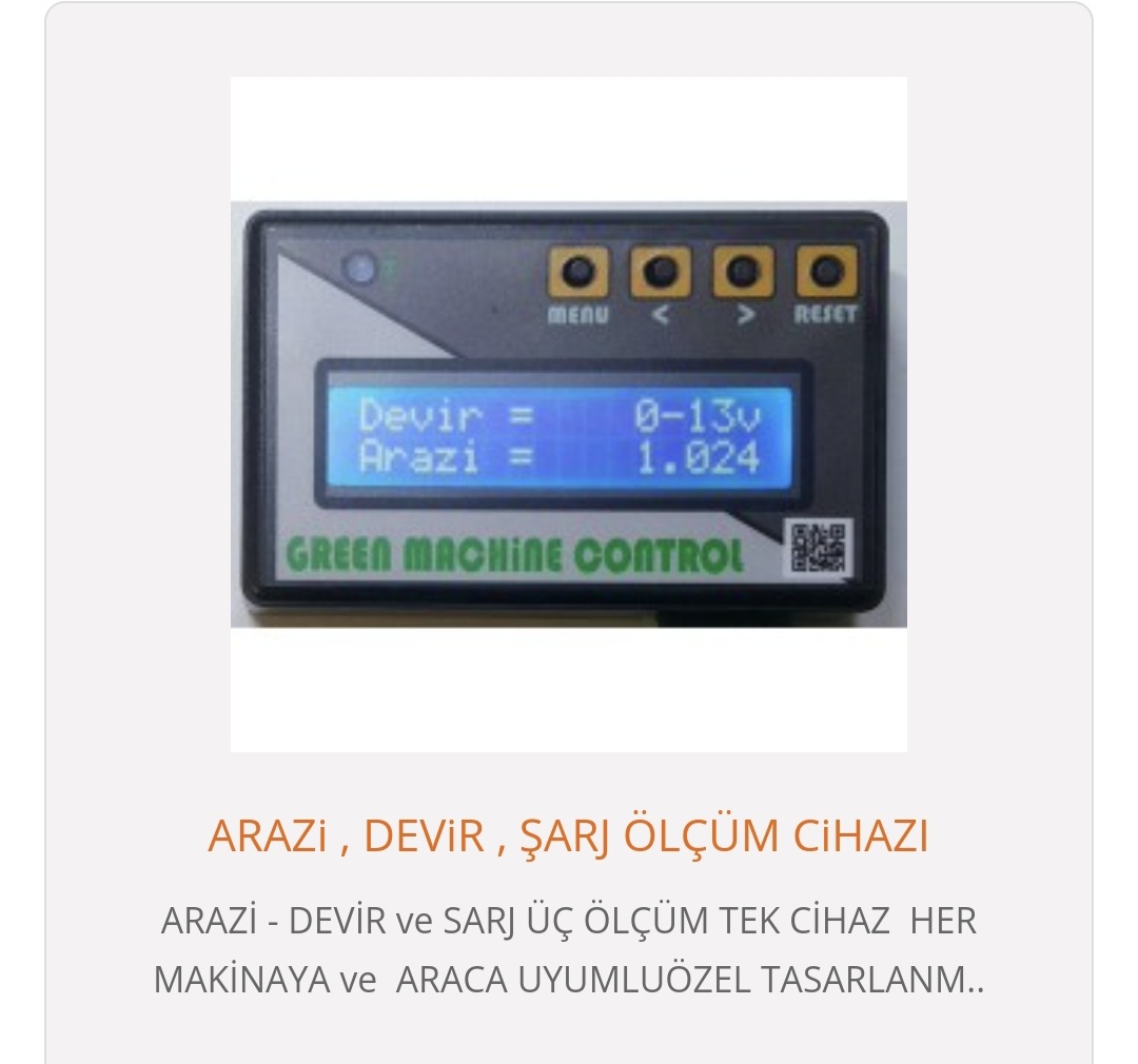 OTOMATİK ARAZI ÖLÇER + DEVİR + SARJ
